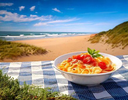 Free Salmon Pasta photo and picture