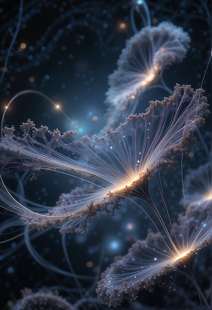 Free ai generated flower space illustration