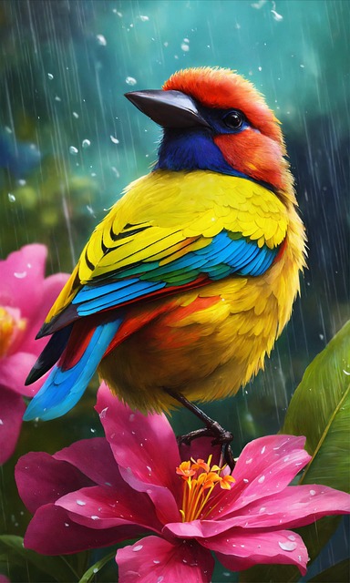 Free Ai Generated Bird illustration and picture