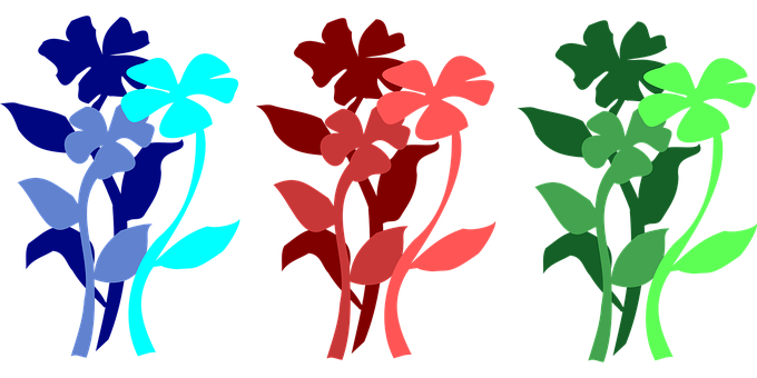 Free Simple Flowers Red vector and picture