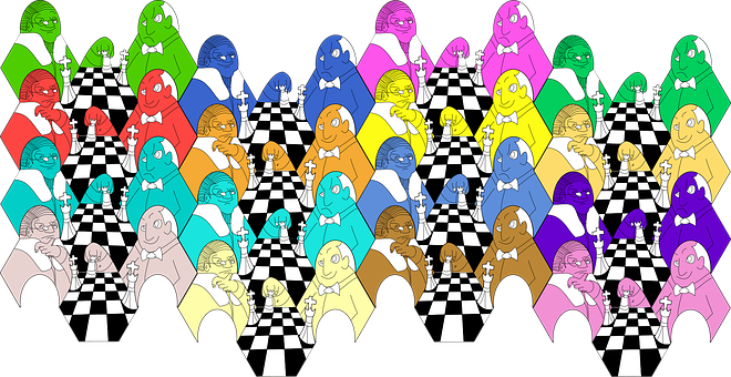 Free Chess Tessellation vector and picture
