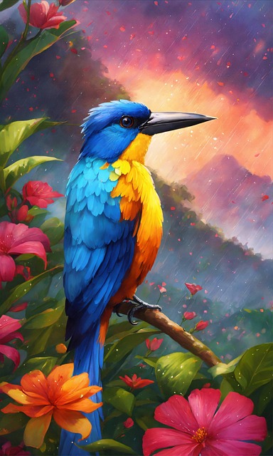 Free Ai Generated Bird illustration and picture