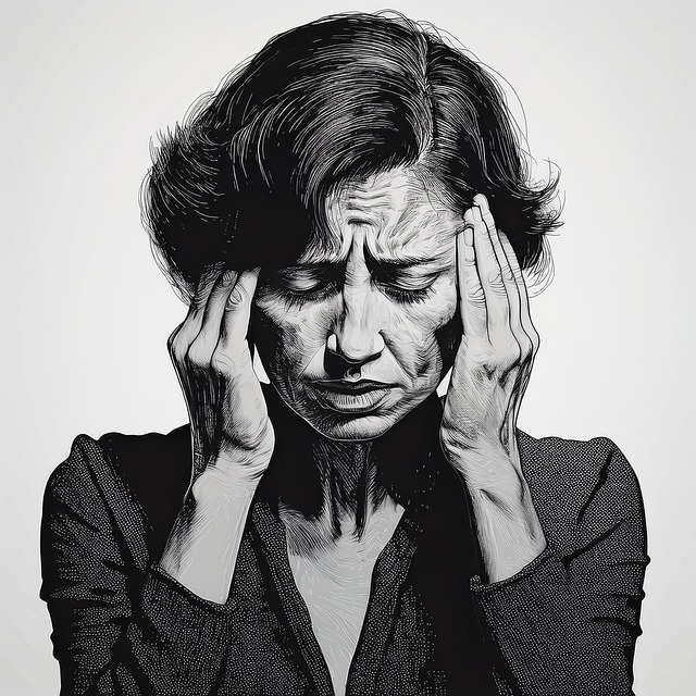 Free ai generated headache stress illustration