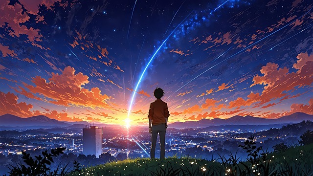 Free ai generated boy comet illustration