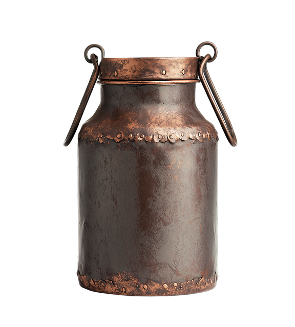 Free vintage milk can rustic metal can farmhouse decor illustration