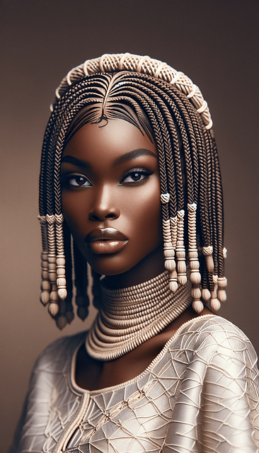 Free Woman Fulani ai generated image and illustration