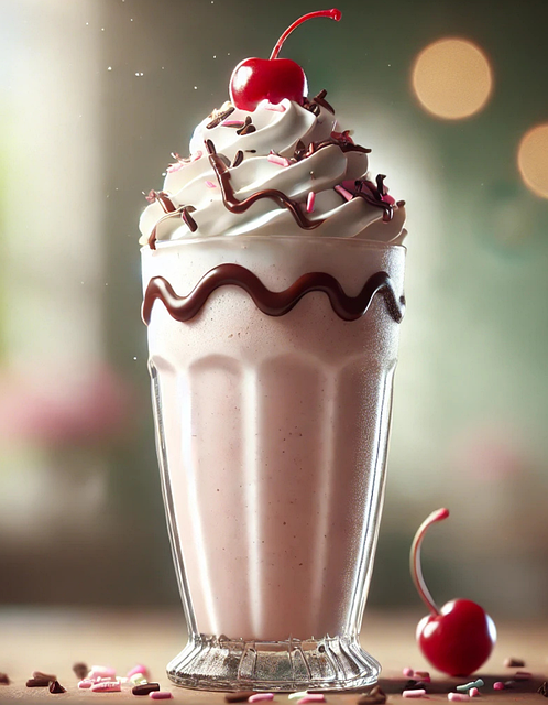 Free ai generated milkshake drink illustration
