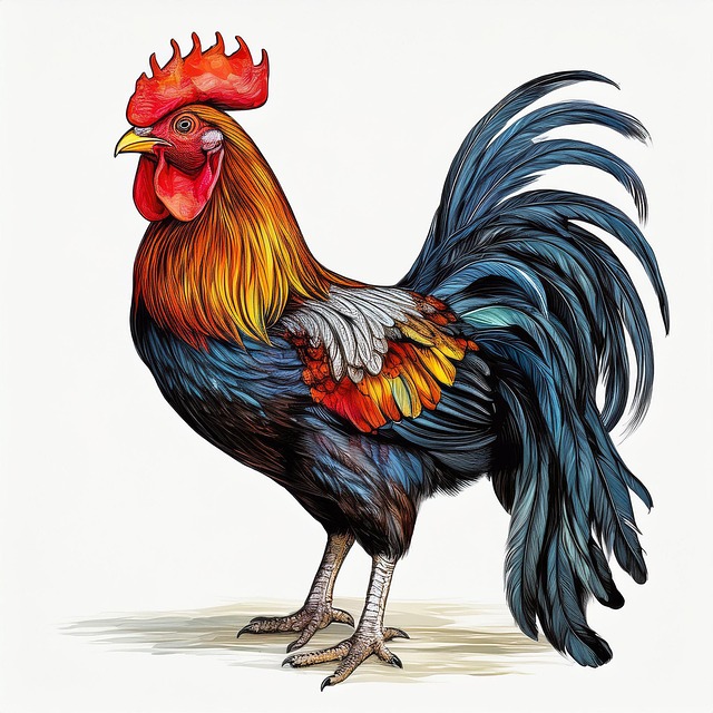 Free rooster cock chicken illustration