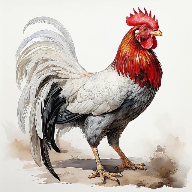 Free rooster cock chicken illustration