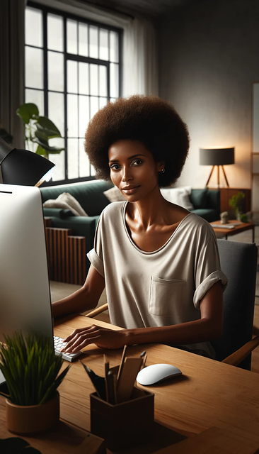 Free Black Woman illustration and picture
