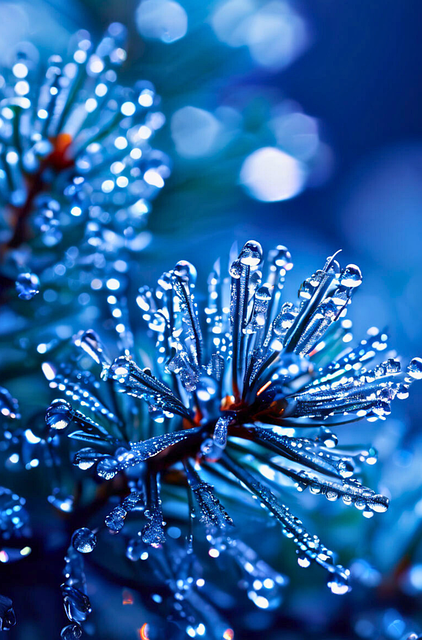 Free plant macro drops illustration