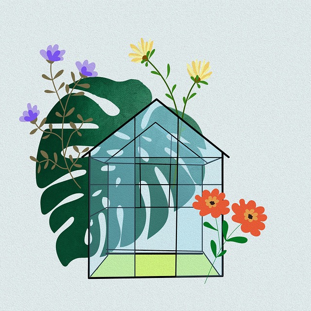 Free plants flowers greenhouse illustration