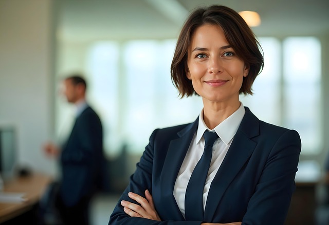 Free woman business office illustration