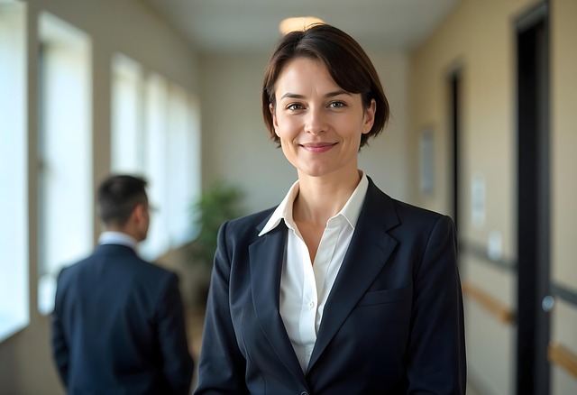 Free woman office smile illustration