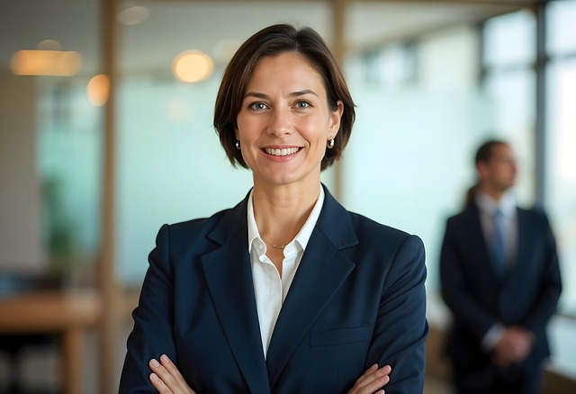 Free woman business smile illustration