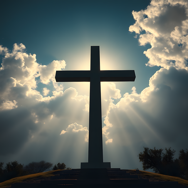 Free ai generated cross jesus illustration