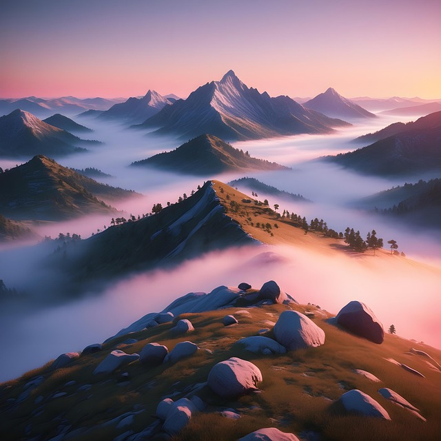 Free sunrise view sunset illustration