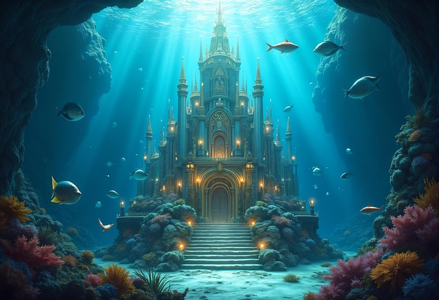 Free ai generated castle palace illustration