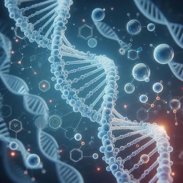 Free ai generated genetics science illustration