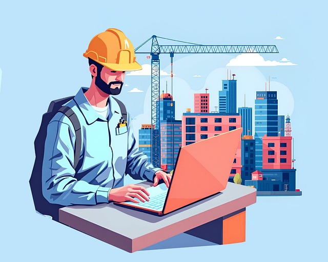 Download free HD stock image of Construction Engineer Building Free construction engineer building project illustration