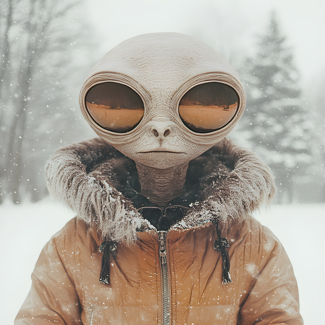 Free ai generated alien extraterrestrial illustration