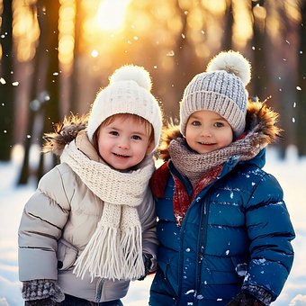 Free Children Snow illustration and picture