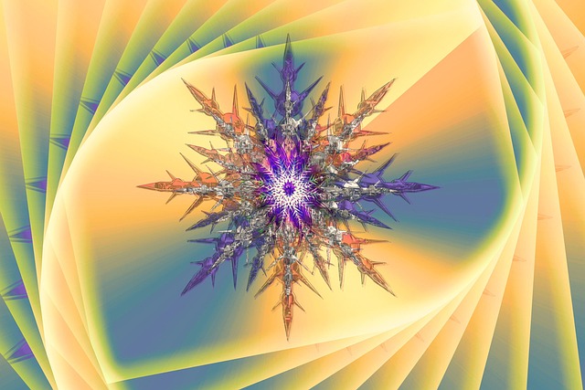 Download free HD stock image of Snowflake Fractal Free snowflake fractal abstract illustration