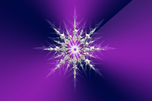Download free HD stock image of Snowflake Fractal Free snowflake fractal abstract illustration