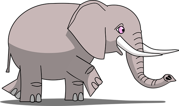Free Elephant Drawing vector and picture