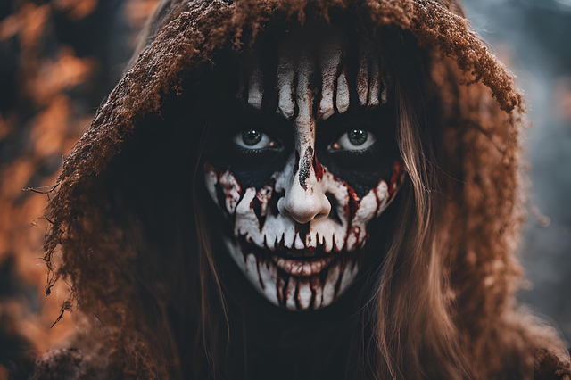 Free ai generated woman ghost illustration