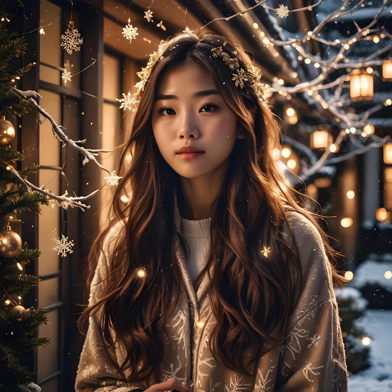 Download ai generated christmas winter royalty free stock