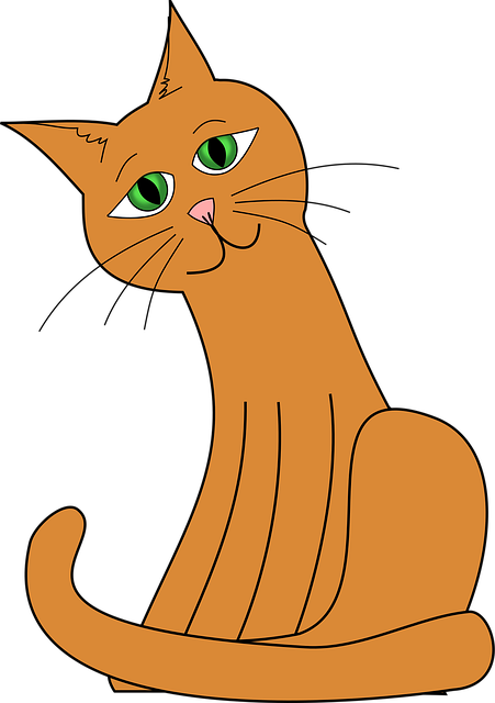 Free Cat Sitting vector and picture