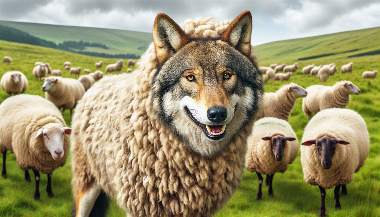 Download free HD stock image of Wolf Sheep Free wolf sheep lamb illustration