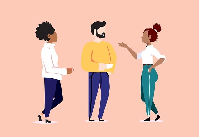 Free people discussion group vector