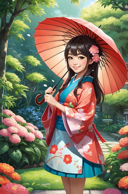 Ai Generiert, Mädchen, Japan, Japanisch