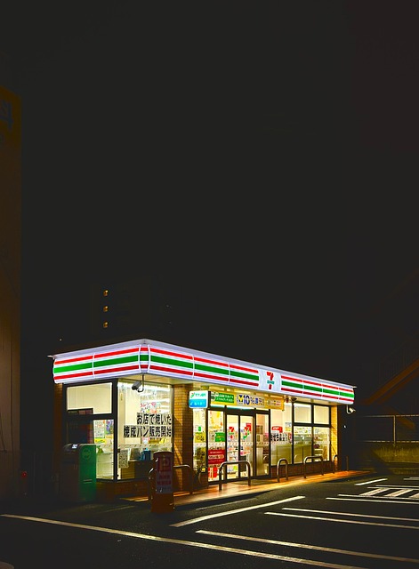 Japan, Night View, Fukuoka, Centrum