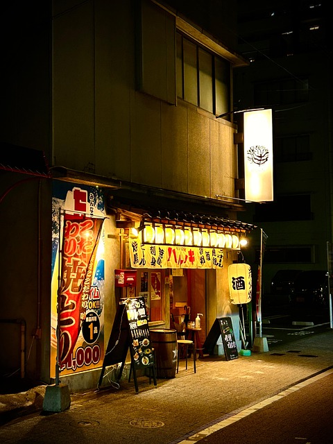 Japan, Night View, Fukuoka, Centrum