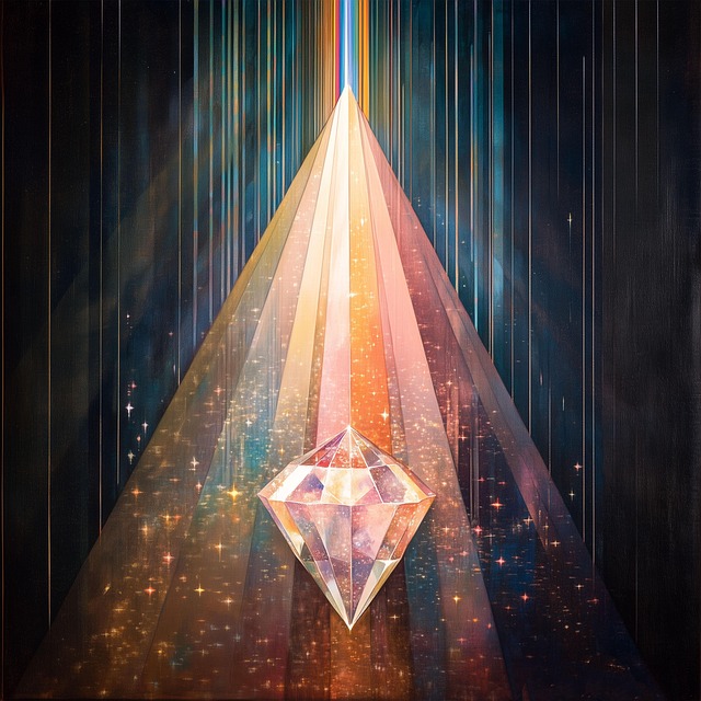 Free ai generated diamond lights illustration