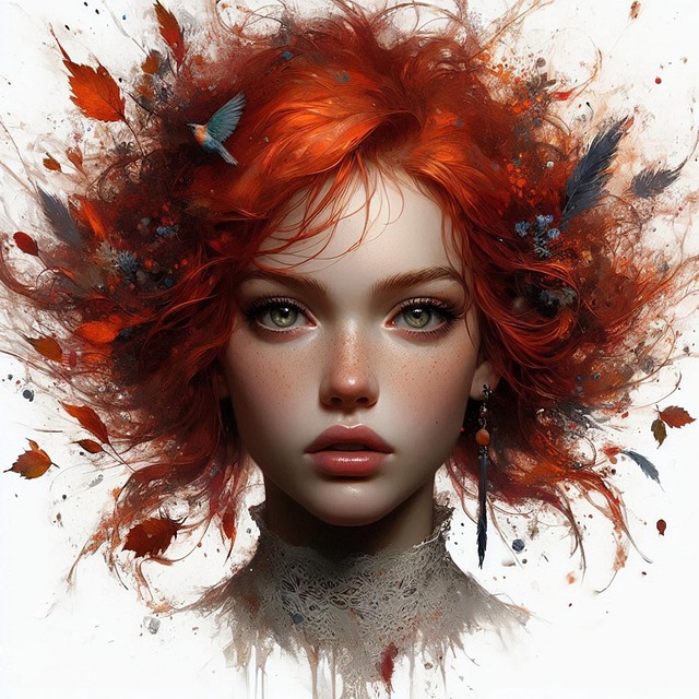 Free ai generated nature woman illustration