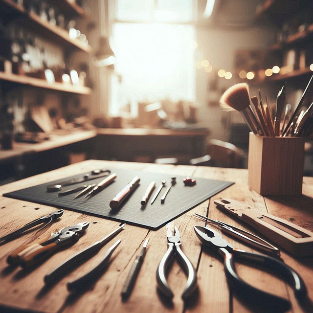 Free ai generated craft tools illustration