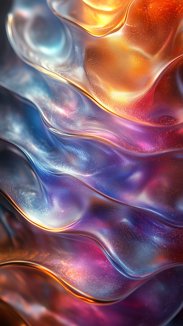 Free ai generated colorful waves illustration