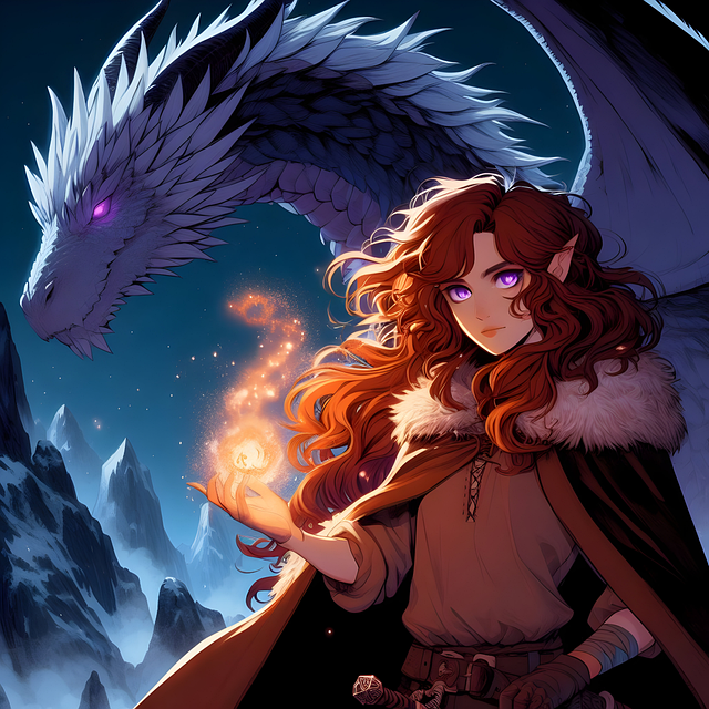 Free fantasy anime manga illustration