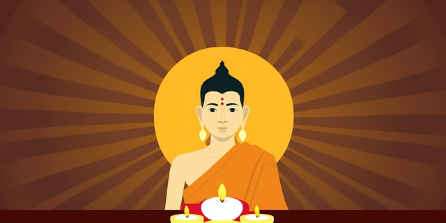 Free buddha meditation silhouette illustration