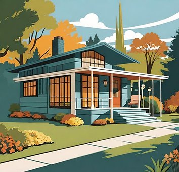 Bungalow, Haus, Architektur, Bausatz