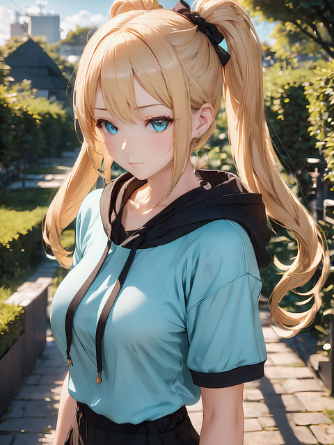 Free ai generated girl anime illustration