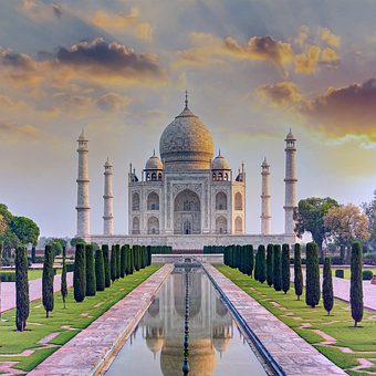 India, Taj Mahal, Hermosa, De Viaje
