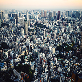 Japón, Ciudad, Hermosa, Edificios