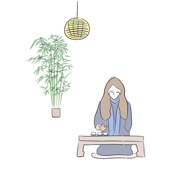 Free zen line art minimalist art illustration