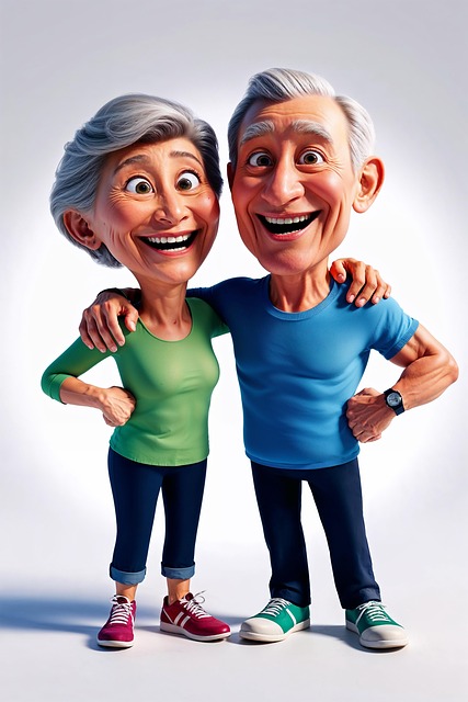 Free couple friends happy illustration