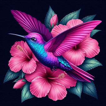 Free Bird Hummingbird illustration and picture